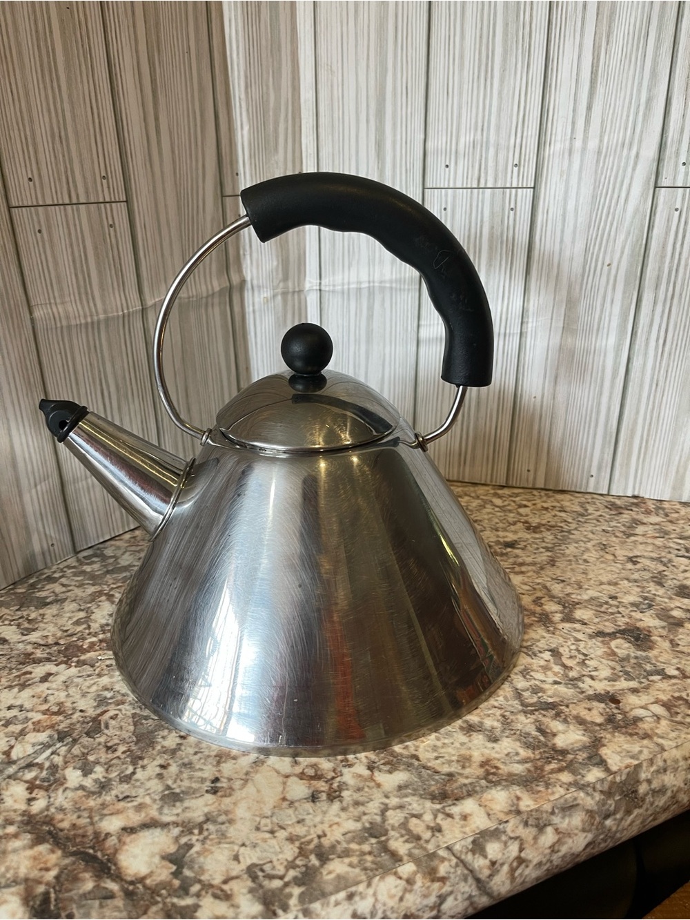 Alessi Kettle 9093, 2 L, black - broken bird